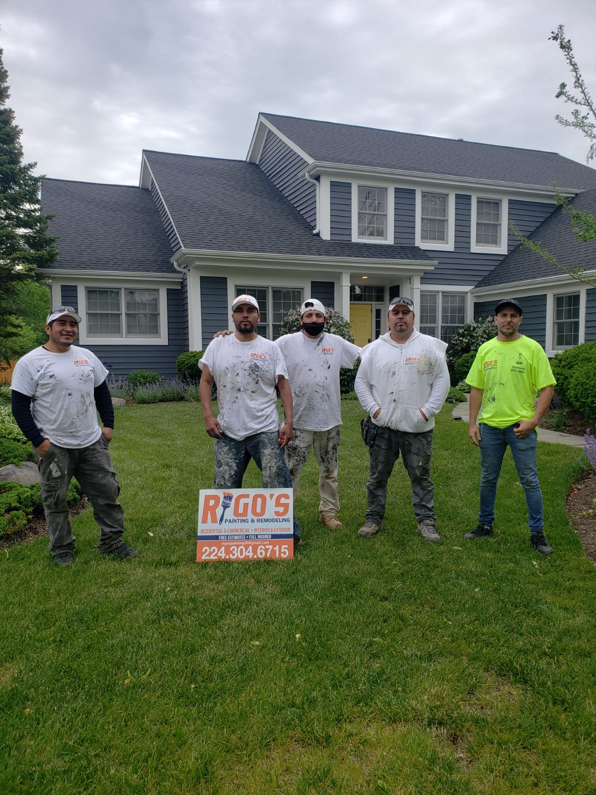 Rigo's Painting team at work